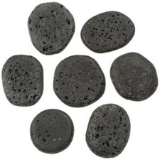 Galet plat pierre de lave - A