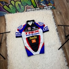 Trek Volkswagen PowerBar JBL Rock Shox Cycling VELO SHIRT Jersey Sleeve SHIMANO