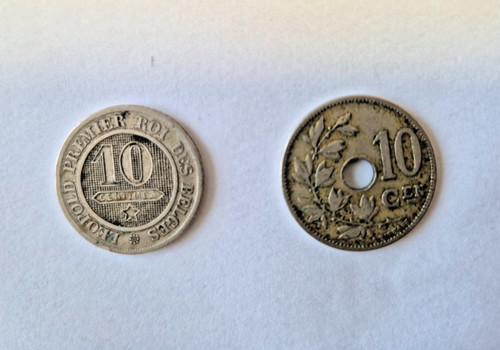 Lot pièces belges 10 - lot,