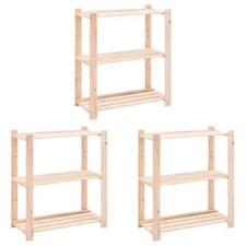 2x Pin Solide Etagères de