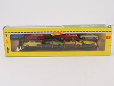 Fleischmann n° 1472 wagon articulé  avec voitures Wiking VW Opel en HO en boîte