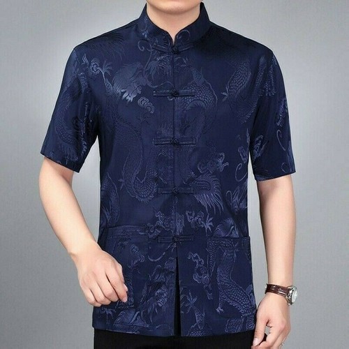 Hommes satin soie tang - hommes,