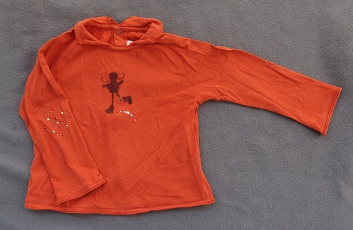 Shirt orange manches - t-, longues