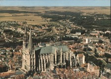 Aerial View of Chartres Cathedral,Eure-et-Loir,France R. Henrard Postcard