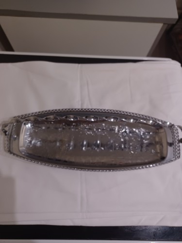 Plateau service ovale en - service,