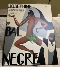Josephine Baker Bal Negre 1927 Mounted On Plywood French France Dance Art Deco
