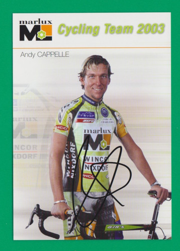 Cyclisme carte cycliste andy - ,