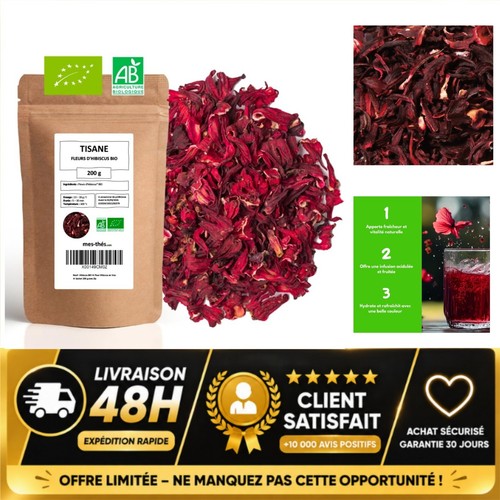 Hibiscus bio fleurs séchées - bio,
