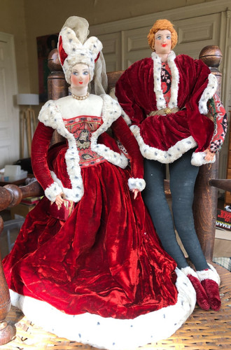 Poupée couple médiéval - poupée,