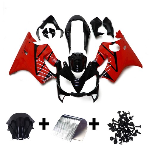 Red black fairing kit - black,
