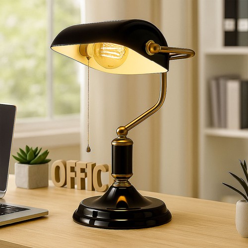 Lampe banquier globo rétro - de,