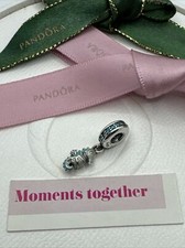 Pandora Tropical Seahorse Charm Silver Turquoise Enamel #791311MCZ Genuine