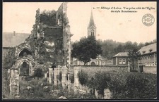 CPA Aulne, L´Abbaye, Vue prise côté de l´Eglise de style Renaissance 
