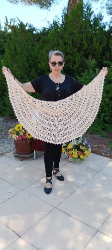 Châle crochet mariage étole