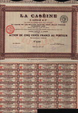 FRANCE LA CASEINE C LUVILLE & Co. 1916 AU CAPITAL DE:UN MILLION QUATRE CENT MILL