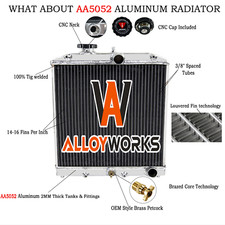 3 Rangée Radiateur Pour Honda Civic EG EK 1992-2000 /CRX DEL SOL 93-97