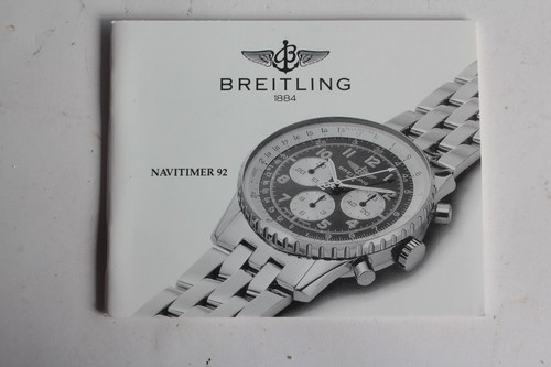 Breitling livret notice montre - breitling,
