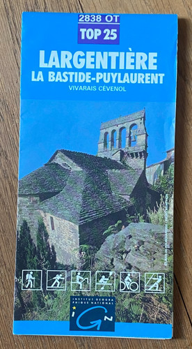 Carte ign top largentière - top,