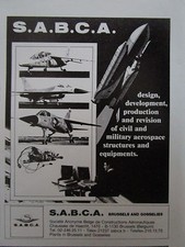 8/89 PUB SABCA CONSTRUCTIONS