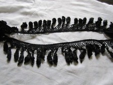 Antique Tassel Fringes and Jet Beads