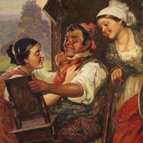 Peinture antique carré - peinture,