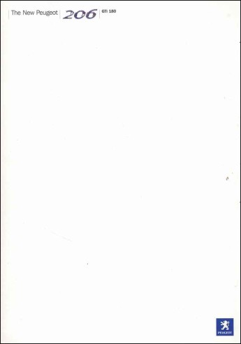Brochure peugeot 206 - ▄▀▄,
