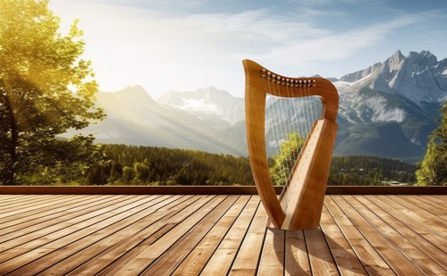 Irlandais celtique harpe - irlandais,