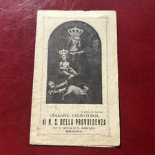 SANTINO HOLY CARD NOSTRA S. DELLA PROVIDENZA S.AMBROGIO GENOVA.
