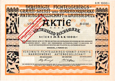 Ver Fichtelgebirgs-Granit-, Syenite- und Marblewerke AG Wunsiedel Bavaria GRASYMA