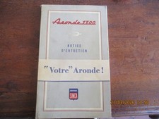 NOTICE SIMCA ARONDE 1200