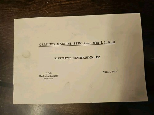 Carbines machine sten - machine,