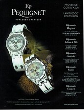 Advertising 119 2007 EP Pequignet Chrono Watches Moorea Quartz