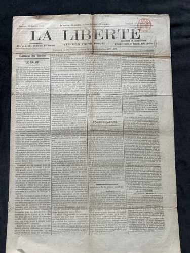 Journal ancien liberté du - journal,