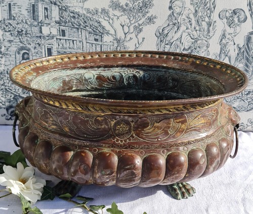 Ancienne jardiniere cuivre - jardiniere,