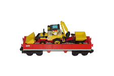 Lego® train 9V RC chemin de fer voie ferrée 4543 wagon rouge et excavateur