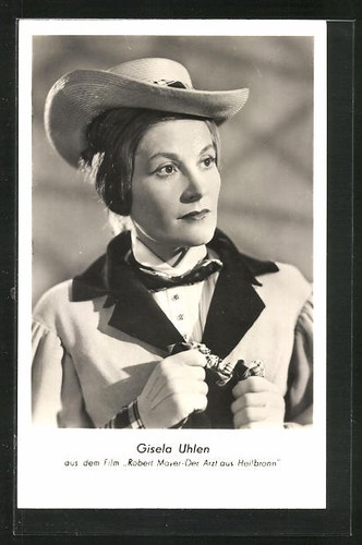 Postcard actress gisela uhlen - gisela,