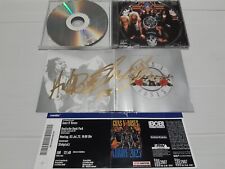 GUNS N ROSES autograph AXL & SLASH cd greatest hits signed live ticket concert