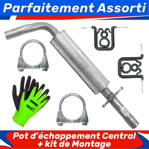 Pot échappement central - d’échappement,