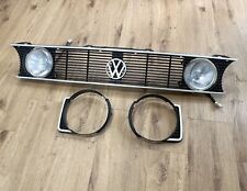 Vw Golf mk1 GTI Pirelli Convertible Genuine Hella Grill Chrome Trims Twin Light
