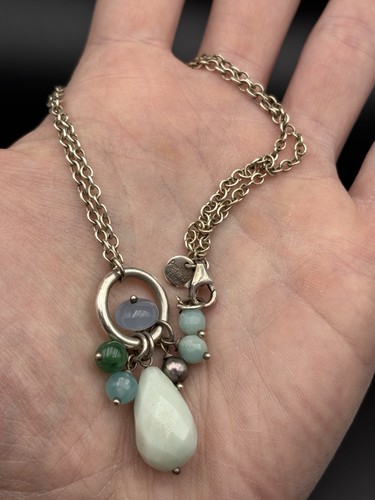 Ancien collier argent massif - collier,
