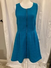 Leifsdottir Tonelle Women's Dress Zip Front Patterned Size 10 Anthropologie