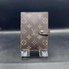 Louis Vuitton Agenda PM R20005 Day Planner Cover Monogram Used Damage Japan