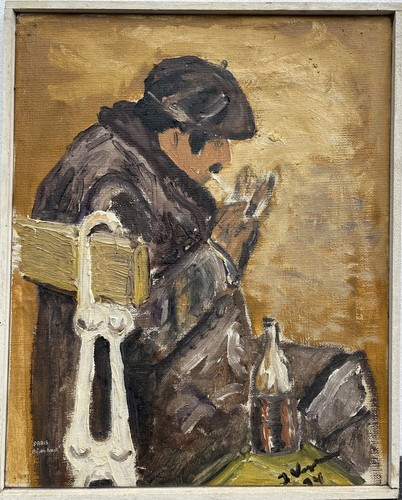 Huile sur toile paris - huile, homme