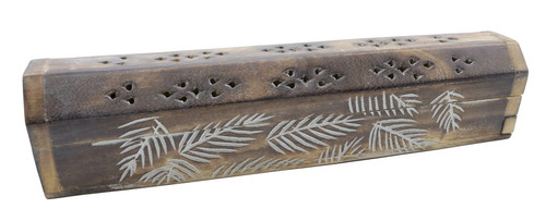 Porte encens bois coffret - porte-encens,
