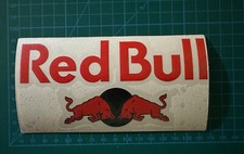 stickers red bull 150mmX75mm avec film de transfert 