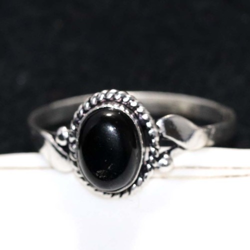 Bague noeud onyx noir - bague,