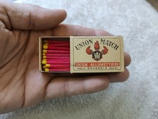 Ancienne Boite d'Allumette Union Match Made in Belgium Vintage Matches 1960