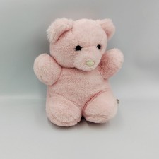 Ancienne peluche ours rose