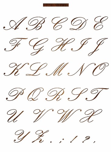 Pochoir lettre plastique - lettre, a4