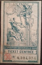 Ticket Entrée Exposition